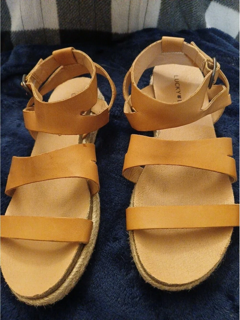 Women's Lucky Brand Strappy Wedge Sandal W 7.5